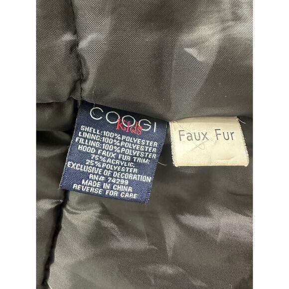 Coogi Kids Size 14 16 Black Winter Parka Puffer Coat Removeable Hood - Picture 8 of 13